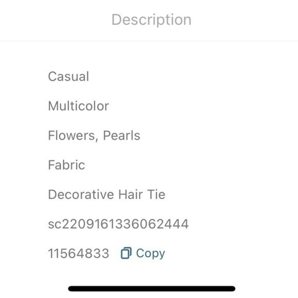 Pearl Blossom Hair Tie Set of 4 โ Elegant Floral Elastics with Crystal Accents - Picture 6 of 6